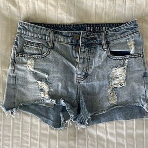 Cotton On Distressed Jean Shorts